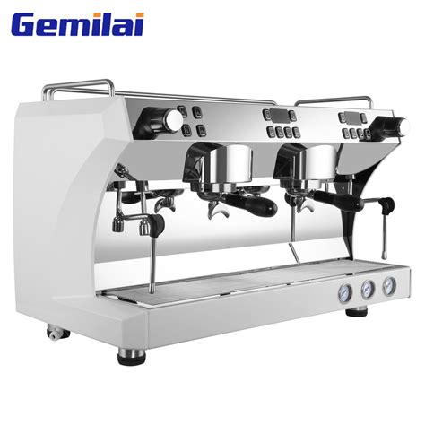 Gemilai CRM3120C Commercial Espresso Double Head Group Coffee Machine ...