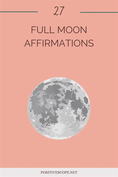 Full Moon Affirmations: 27 Powerful Statements for Abundance and Joy ...