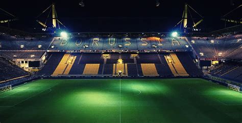 Soccer Stadium At Night Wallpaper