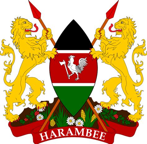 Coat of arms of #Kenya | Coat of arms, Africa tribes, Flag