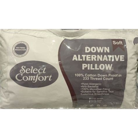 SELECT COMFORT Down Alternative Pillow Soft ( Available in 3 Sizes ...