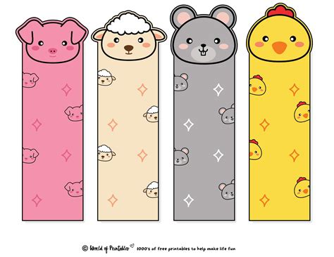 Free Cute Printable Bookmarks - Printable Form, Templates and Letter