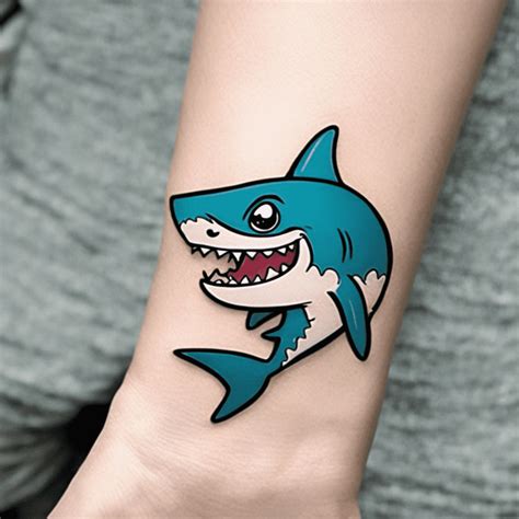 Cartoon Shark Tattoo