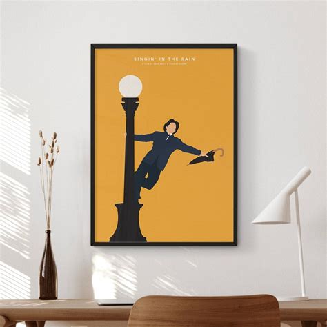 Singin' in the Rain Movie Poster Digital Download Minimalist Movie Poster Wall Art Print ...