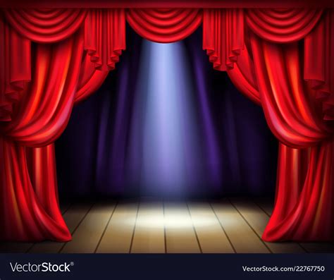 Open Red Stage Curtains Stock Photo Download Image Now