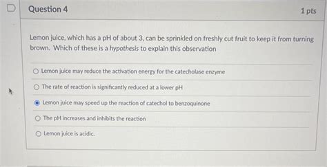 Solved Lemon juice, which has a pH of about 3 , can be | Chegg.com