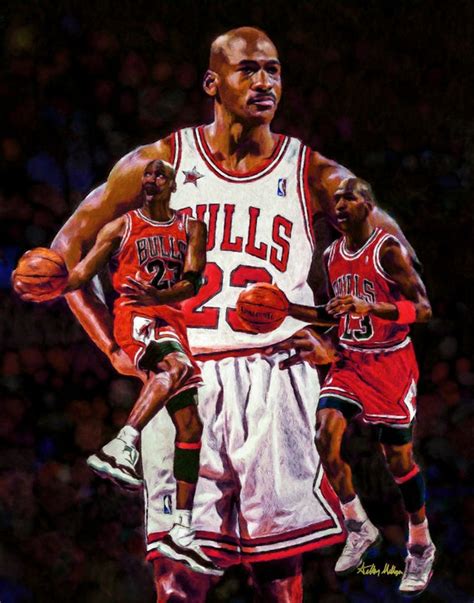 Michael Jordan Chicago Bulls 3 NBA Basketball Art Print 11x14 | Etsy