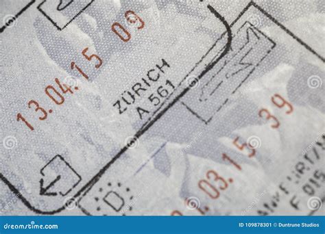 Passport Stamps Europe stock image. Image of direction - 109878301