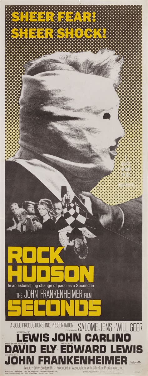 Seconds Original 1966 U.S. Insert Movie Poster - Posteritati Movie ...