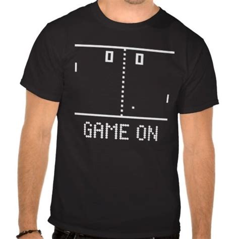 Pong Game On Dark T-Shirt | http://www.zazzle.com/egeardesigns* | Nerd tees, Biker t shirts, Tee ...