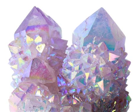 transparentgems: “ Rainbow Aura Quartz ” (With images) | Crystals, Crystal aesthetic, Rainbow ...