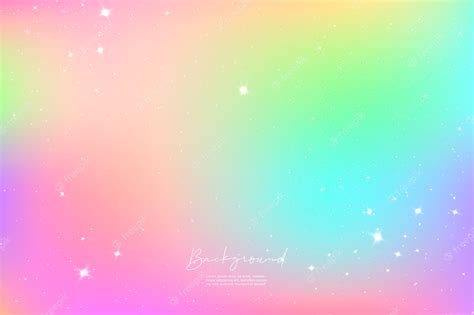 Premium Vector | Unicorn Sky Colorful Gradient