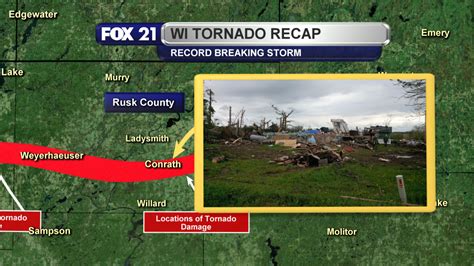 Wisconsin Tornado Strength Upgraded - Fox21Online