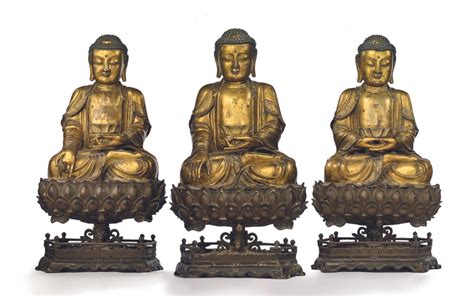 What is the significance of this Ming dynasty trio of Buddhas? | Christie's