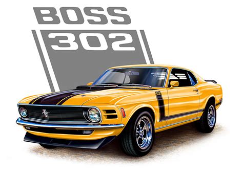 The Hottest Muscle Cars In the World: 1970 Mustang 302 7.Boss-The Legendary Muscle Cars