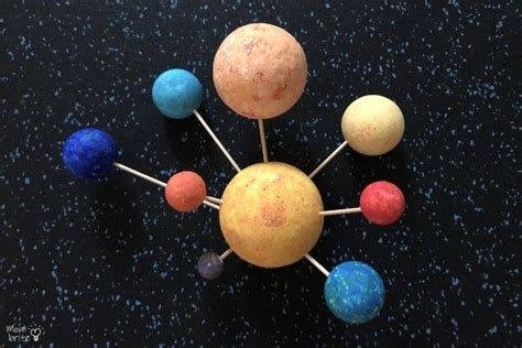 Solar System Projects For Students Using Styrofoam Balls - Kids Art & Craft