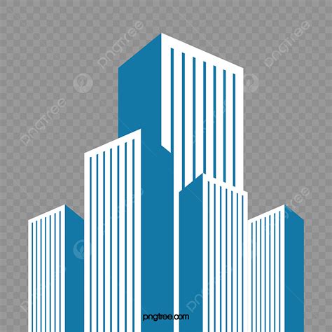 Build Clipart Vector, Building Vector, Simple, Blue PNG Image For Free Download