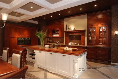 fancy classic wooden kitchen cabinet(LH SW063)-in Kitchen Cabinets from Home Improvement on ...