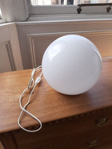 White glass globe table lamp (IKEA Fado) | in Edinburgh City Centre ...