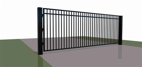 Single Swing Driveway Steel Gate – Madrid Style - DMV Gates & Security