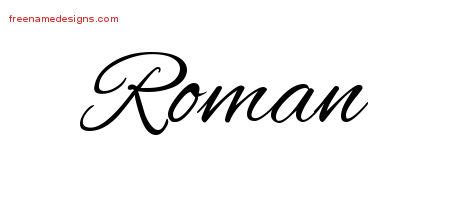 Cursive Name Tattoo Designs Roman Free Graphic - Free Name Designs