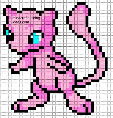 Mew Minecraft template | Pixel art pokemon, Pixel art, Pokémon