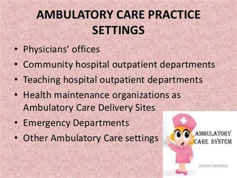 Ambulatory care in nursing