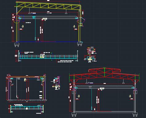 Overhead Cranes – Free CAD Block And AutoCAD Drawing