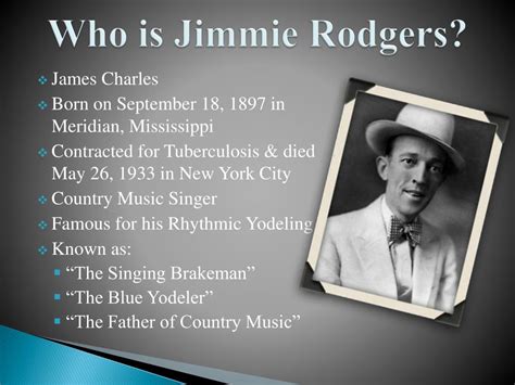 PPT - Jimmie Rodgers PowerPoint Presentation, free download - ID:2342120