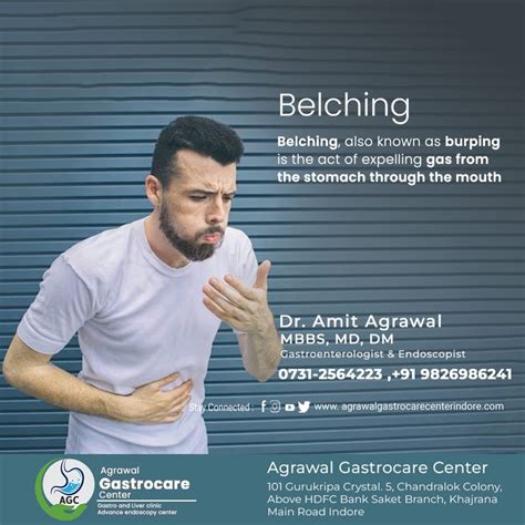 What is Belching?, Symptoms, Causes, Treatment - Agrawal Gastrocare Center Indore