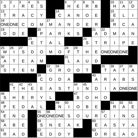 0323-23 NY Times Crossword 23 Mar 23, Thursday - NYXCrossword.com