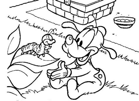 Baby Goofy Coloring Pages