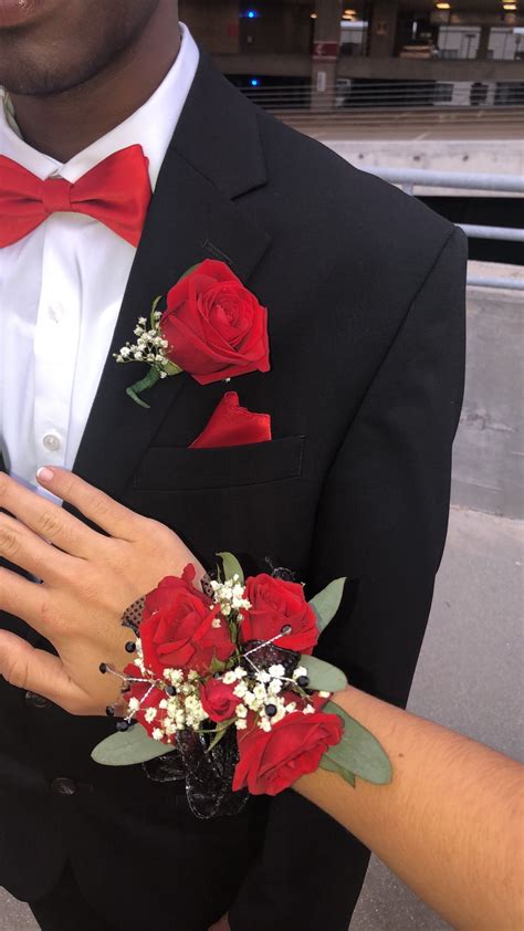 Pin by Maria Matei on PROM 2k19 | Prom corsage red, Prom corsage and boutonniere, Prom flowers