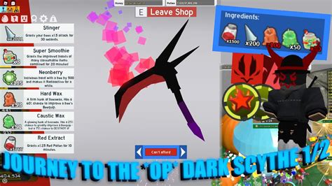 Journey to the *OP* DARK SCYTHE 1/2 | Bee Swarm Simulator | - YouTube