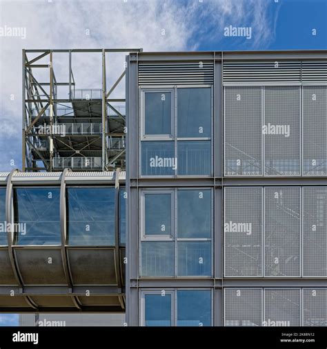 Stairs to the south entrance of the Hanover Trade Fair (Messe Stock Photo - Alamy