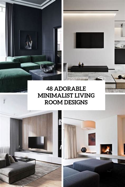 48 Adorable Minimalist Living Room Designs - DigsDigs