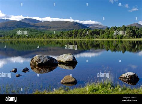 Loch Morlich Glen More Aviemore Stock Photo - Alamy