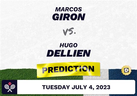 Marcos Giron vs. Hugo Dellien Prediction - Wimbledon 2023