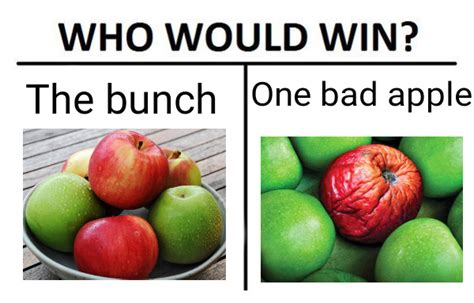 One Bad Apple Spoils The Bunch - Meme by Colonel :) Memedroid