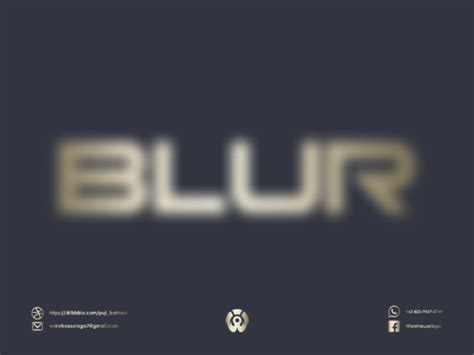 BLUR logo inspiration by warehouse_logo on Dribbble