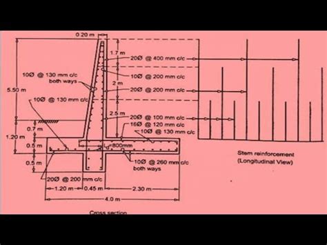 Design of Cantilever Retaining wall #Part-4 - YouTube