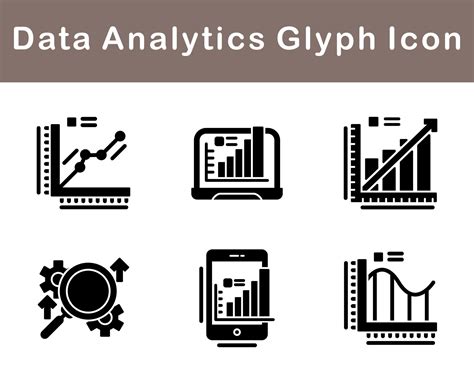 Data Analytics Vector Icon Set 20185601 Vector Art at Vecteezy