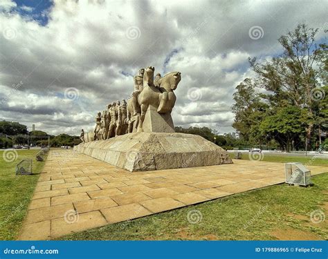 Monument To the Bandeiras, Sao Paulo, Brazil. Editorial Image - Image ...