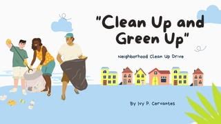 Clean Up Drive | PPT