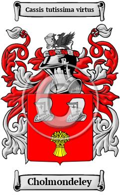 Cholmondeley Name Meaning, Family History, Family Crest & Coats of Arms