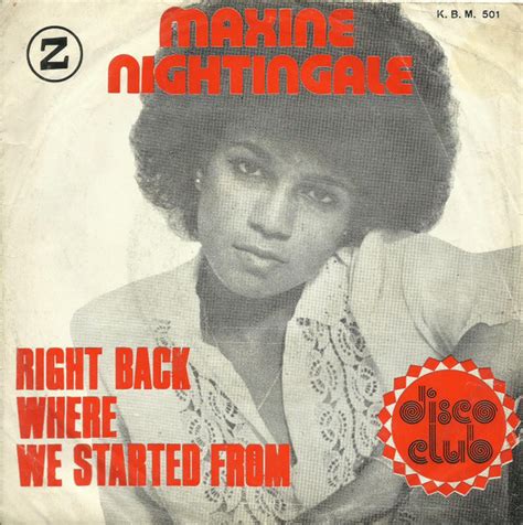 Maxine Nightingale – Right Back Where We Started From (1975, Vinyl) - Discogs