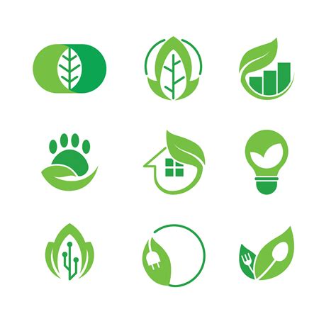 Eco Logo Template Collection 4968443 Vector Art at Vecteezy