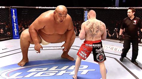 Sumo Wrestler vs MMA Fighter - YouTube