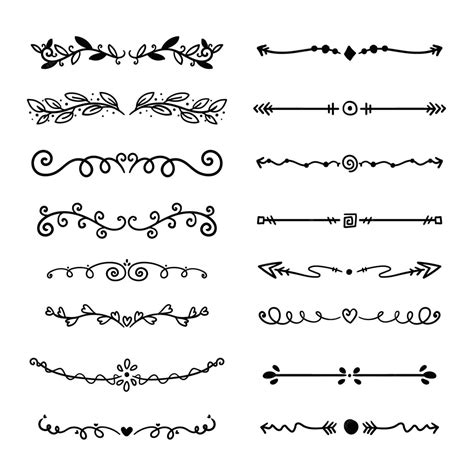 Free Vector | Ornamental divider collection