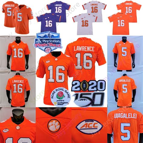 2020 2021 NCAA Clemson Football Jerseys 16 Trevor Lawrence 9 Travis ...